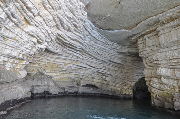 Sea caves in Vieste