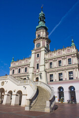 Naklejka na ściany i meble Town Hall at Great Market Square (Rynek Wielki) in Zamosc 