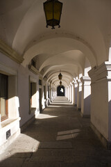 Historical Arcade at Great Market Square in Zamosc	
