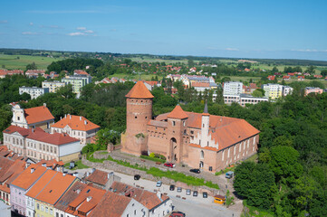 The castle in Reszel was built of red brick.