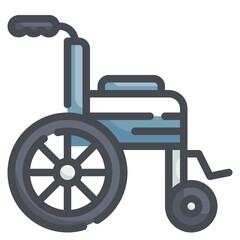 wheelchair flat icon