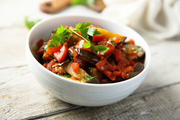 Vegetable ragout with fresh parsley