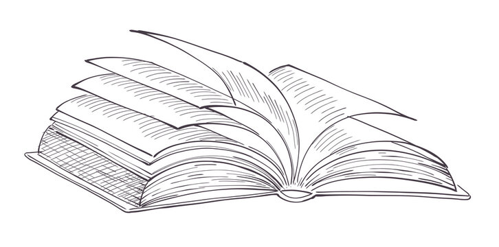 Open Book Drawing Images – Browse 325,072 Stock Photos, Vectors, and Video