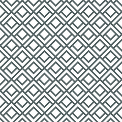 Seamless geometric diamond black and white pattern vector background