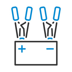 Fototapeta premium Car Battery Charge Icon