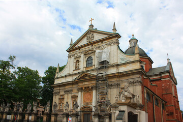 Fototapeta na wymiar Church of Saints Peter and Paul in Krakow, Poland 