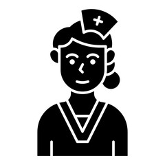 nurse glyph icon