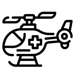 ambulance line icon