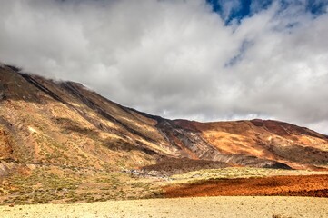 Beautiful landscapes of volcanic Teide on the Tenerife, Canarias islands