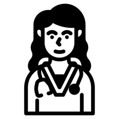 doctor glyph icon