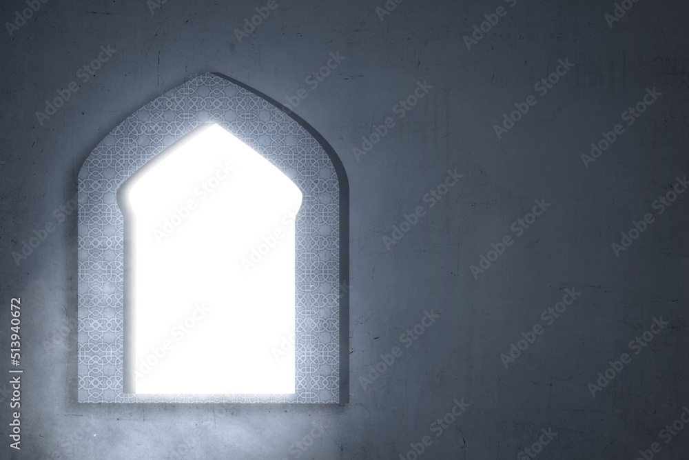 Wall mural Mosque window