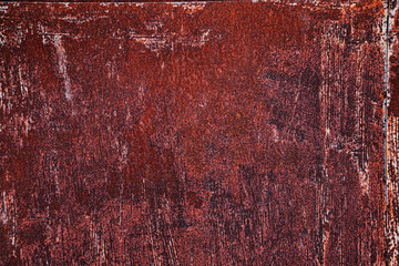 Aged rusty weathered background with cracks, scratches and spots or grunge rough surface metal backdrop.