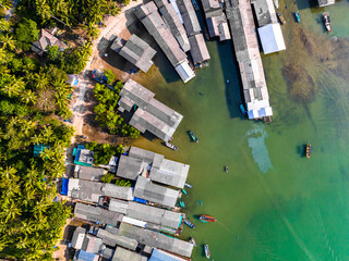 Aerial view of Koh Phitak or Phithak island in Chumphon, Thailand © pierrick
