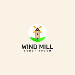 wind mill logo template