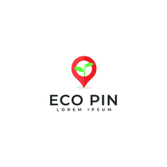 eco pin logo template