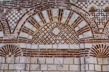 Obraz premium The ancient city of Nessebar fragments of ruins.