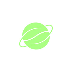 Save the planet Earth concept. Green planet bio energy logo. Zero waste. Recycle, reuse, reduce. Nature logo design natural eco green. Fresh healthy organic food and drink.