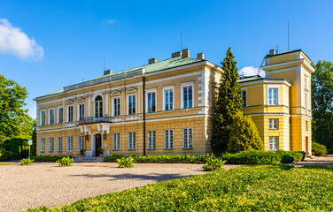 XVII century Primate Palace - Palac Prymasowski - within Palace and Park historic quarter in Skierniewice old town city center in Poland © Art Media Factory
