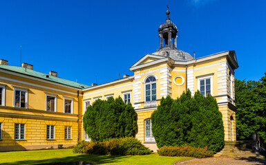 XVII century chapel of Primate Palace - Palac Prymasowski - within Palace and Park historic quarter in Skierniewice old town city center in Poland © Art Media Factory