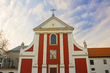 Ancient Capuchin Church of St. Peter and St. Paul of Capuchin monastery in Lublin - obrazy, fototapety, plakaty