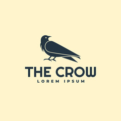 the crow logo template