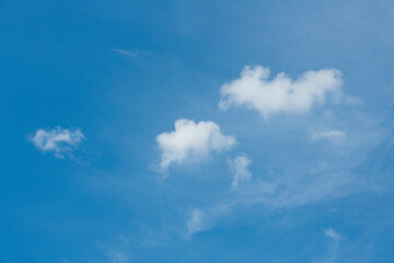 blue sky with white clouds for banner card wallpaper background