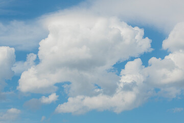 Naklejka na ściany i meble blue sky with white clouds for banner card wallpaper background