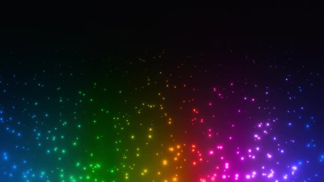 particle rainbow lights motion background
