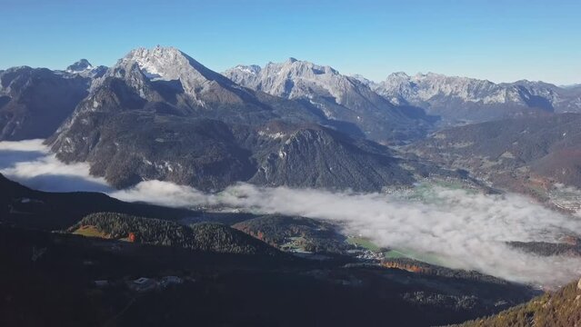 Aerial of Berchtesgaden, Germany