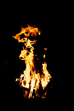 fire in the dark