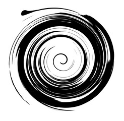 Espiral bucle negro - obrazy, fototapety, plakaty