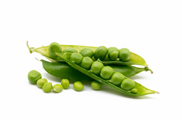 pea vegetable bean isolated on white background