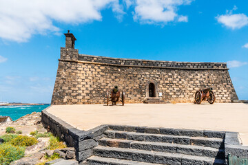 Fototapeta na wymiar Historic San Gabriel Castle in Arrecife, Lanzarote, Canary Islands, Spain