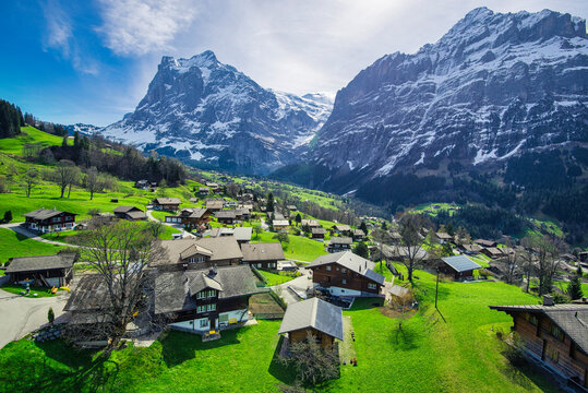 rural village of Grindelwald, Switzerland