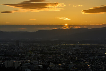 幻想的な夕焼け空