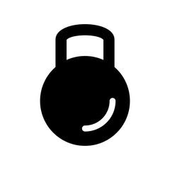 Kettlebell Icon Vector Symbol Design Illustration