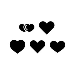Love Icon Set Vector Symbol Design Illustration
