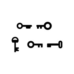 Key Icon Set Vector Symbol Design Illustration