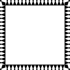 Obraz premium black and white border vector illustration on white background..eps