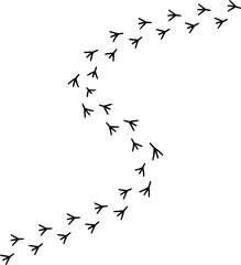  Chicken footprint seamless pattern for the fabric, wallpaper, banner. Rooster stamp.eps