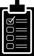 Clipboard icon. Outline clipboard vector icon for web design isolated on white background,.eps