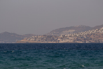 Sand beach in Kos Island, Greece, Aegean Sea