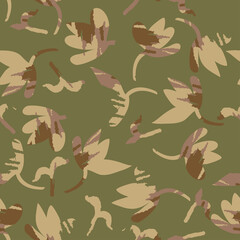 seamless doodle flower pattern  background , greeting card or fabric