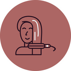 Hair strsightener Icon