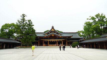 Naklejka premium 寒川神社 風景
