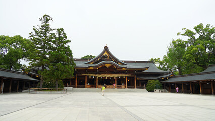 Naklejka premium 寒川神社 風景