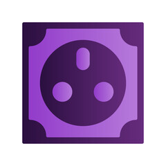 Fototapeta premium Power socket Icon