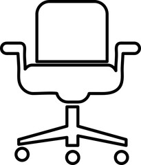 office armchair icon vector design template line art.eps