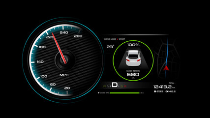 EV Car panel dashboard 002