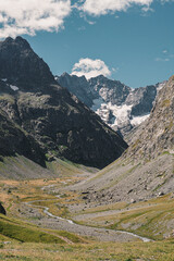 landscape in the french mountains